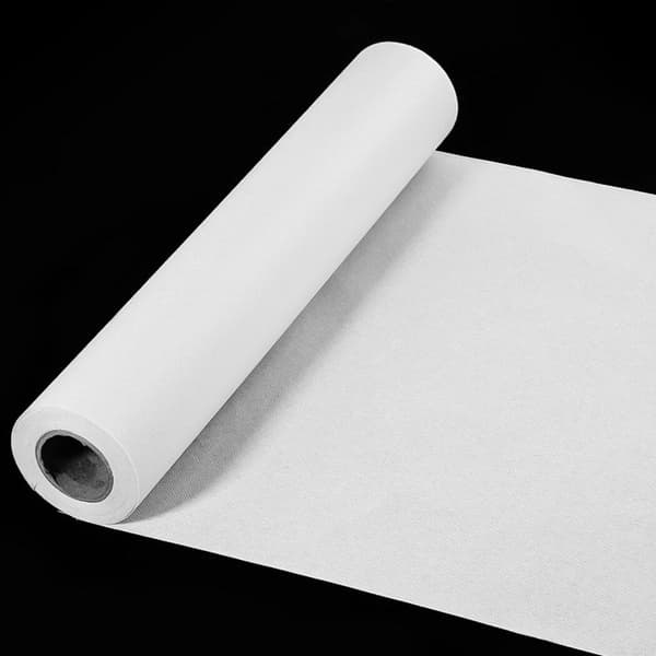 Non-woven fusible interlining, 50 cm * 10 m lightweight clothing interlining, white single-sided fabric sewing interlining, DIY production