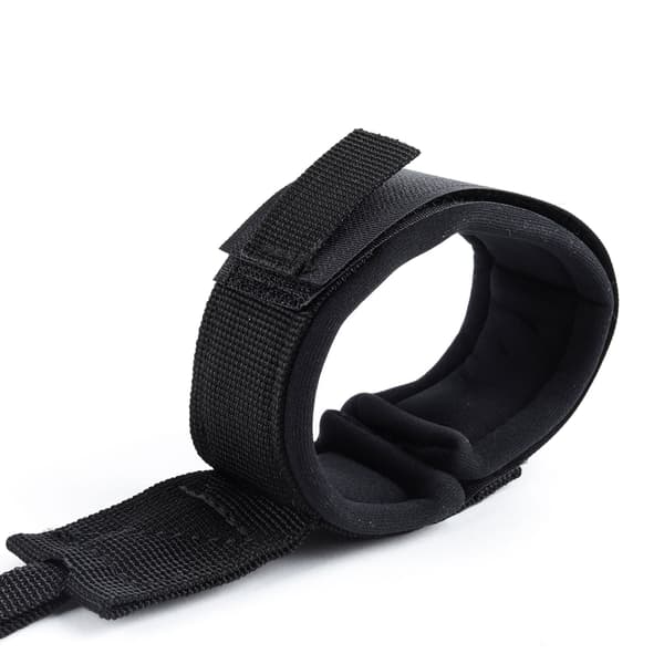 SUP Elastic Surf Leash for Surfboard - 5mm - 10ft, Black, 1pc