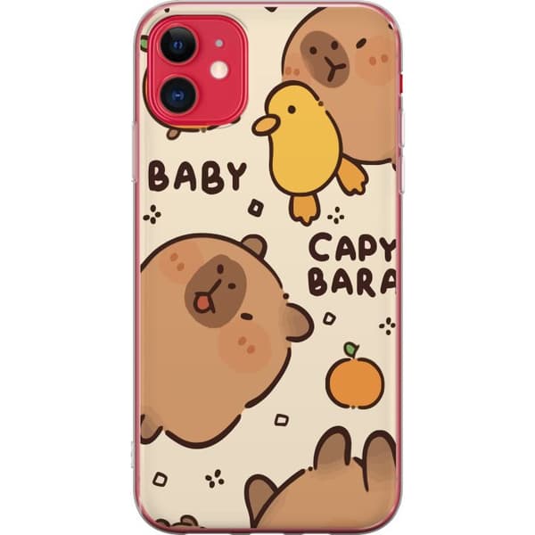 Compatible Mobile Case for Apple iPhone 11 Kawaii Baby Capybara