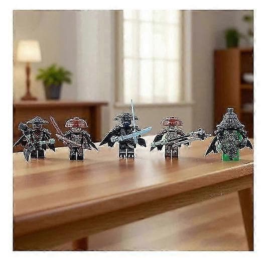 5 st Nin Jago Forbidden Five Minifigur Byggsten Set Leksaksfigurer Barnpresent B HFNT Rosa Rosa
