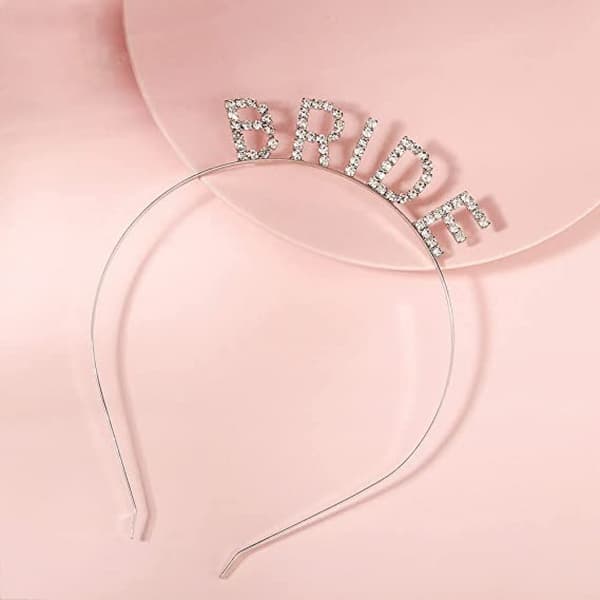 Fest Rhinestone Brudkrone Tiara til Kvinder Piger Prinsesse Krone Tilbehør----Sølv