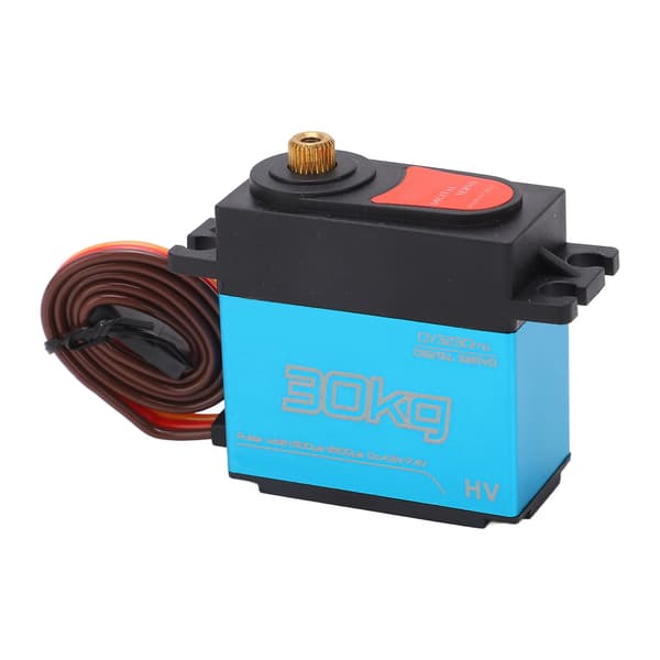 30KG Digital Servo 180 Grader Vanntett Metallgir Aluminiumslegering for RC Bil Båt Robot Blå