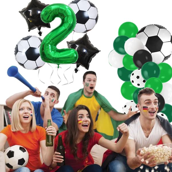 Fodbold Aluminiumfolieballon-Nummer 2