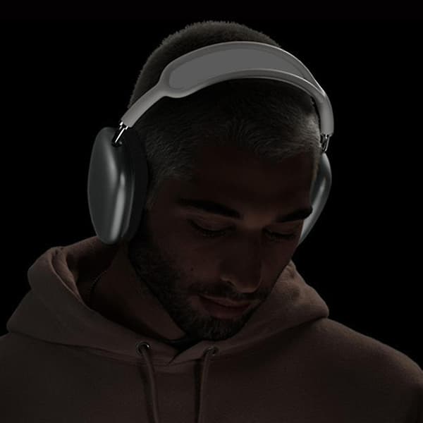P9 Over-Ear Hovedtelefoner Memory Foam Fuld Dækning Headset Aktiv Støjreduktion Sort