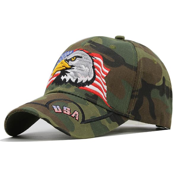 Ørn Brodert Baseballcaps Bomull And Tunge Hatt Utendørs