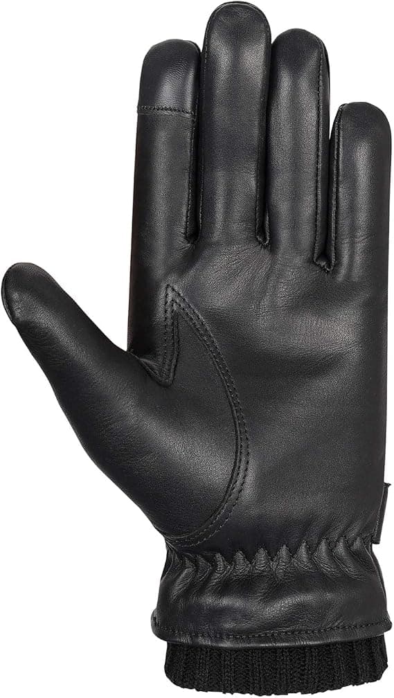 Ægte læderhandsker til mænd | Handsker Herre Vinter Varme Handsker Touc