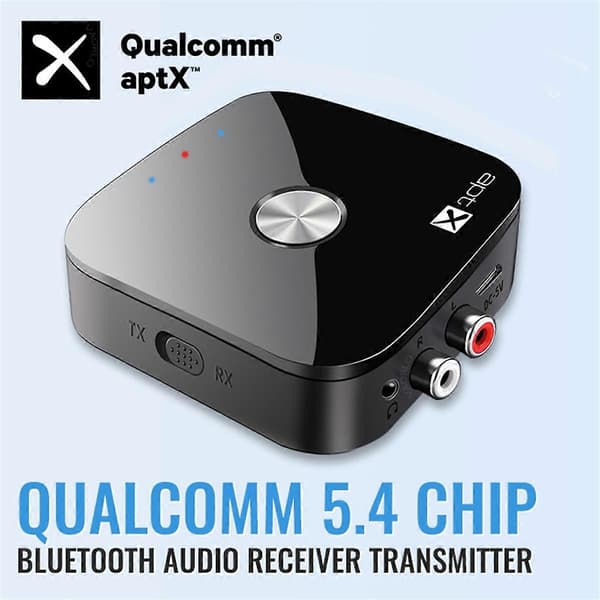 [LCS] Bluetooth 5.4 Lydsender/Mottaker AptX-Adaptive/HD/LL 3.5MM AUX 2-i-1 Trådløs HiFi-Adapter
