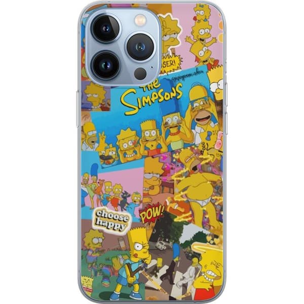 Compatible Mobile Case for Apple iPhone 13 Pro The Simpsons Collage Retro Cartoon Pop Art