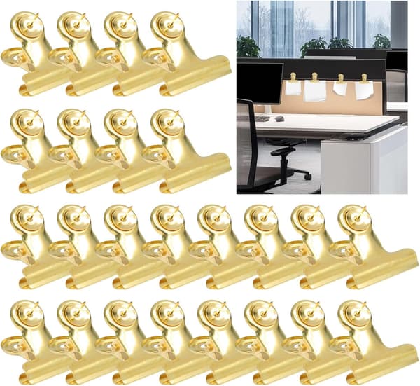 Gullfargede tegnestiftklemmer Gold
