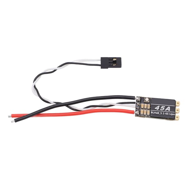 Børsteløs ESC 45A RC FPV Drone Tilbehør Integreret RGB LED-lys 4-akset UAV Sort