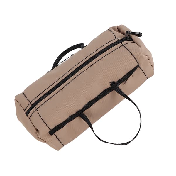 1/10 Scale Mini Suitcase Realistic Durable Khaki Carry Case