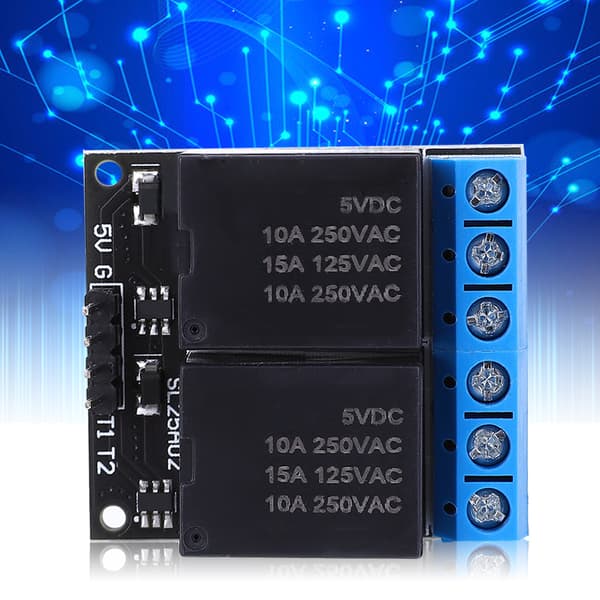 SL25A02 5V 2-Channel Bistable Self-Locking Relay Module Single Chip Low Level Control Switch