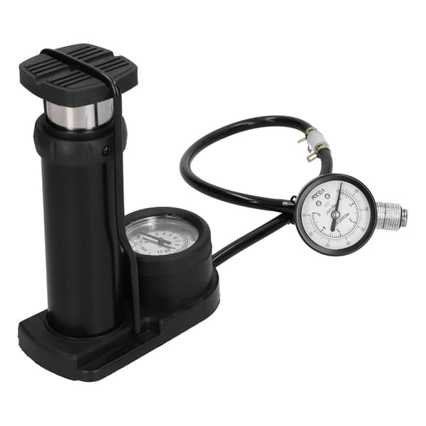 Water Leak Tester Easy Connection Prevent Air Pressure Backflow Dual Barometer for Computer Water Cooling System Black