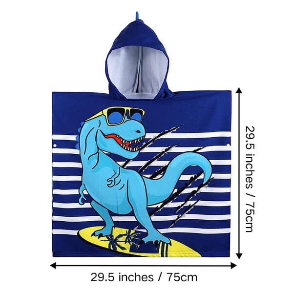 Badehåndkle barn badehåndkle, utsøkt mønster badekåpe badeponcho badeponcho barn gutter jenter søt hettehåndkle for barn gutter jenter
