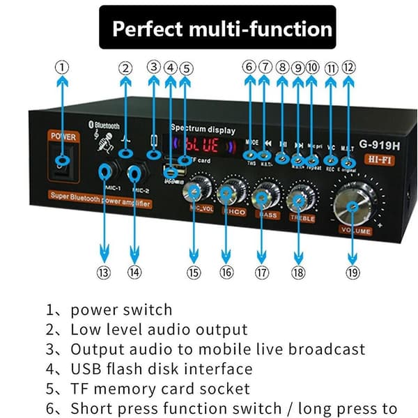 [LCS]1000W Home Speaker Amplifier Audio Bluetooth Amplifier Subwoofer Speaker-g_yux