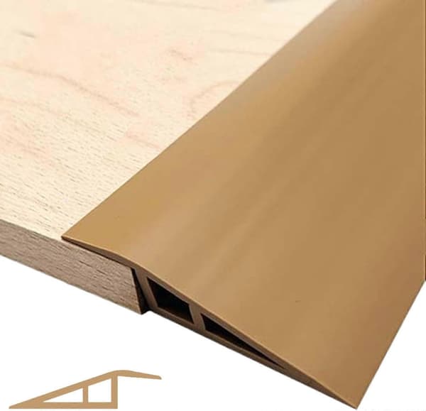PVC Dørterskel, Selvklebende Teppedørlist, 99 cm Lang, 7,1 cm Bred