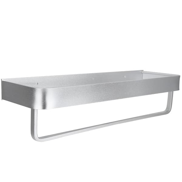 Wall Mounted Storage Shelf Shower Shelf Multifunctional Holder for Kitchen Bathroom 40cm with Railing