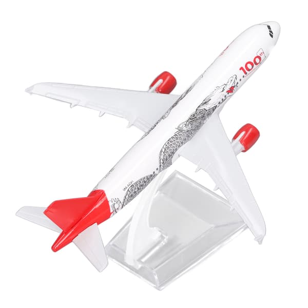 Legering Flymodel med Stabil Base Simuleret Præcis Skala 14cm Vingefang Flymodel