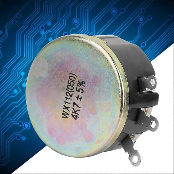 Enkelt-omdreining trådviklet potensiometer Spiral Wx112(050) 4.7k Effekt 5w