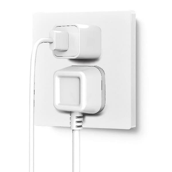 Multifunctional Wall Socket 13A with Push Button, 2.1A Dual USB Charging Ports, Three-Hole Two-Hole Home Wall Socket with Button Black Black