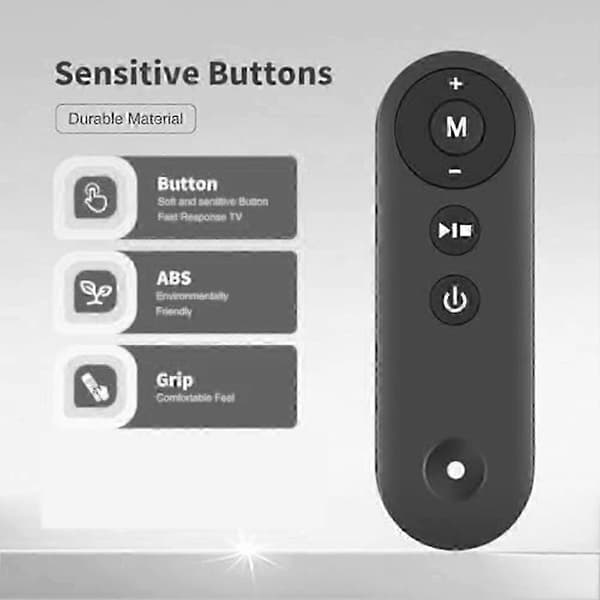 Erstatningsfjernkontroll for tredemølle under skrivebordet, 433MHz trådløs, ergonomisk ABS, ingen programmering nødvendig, kompatibel med tredemøller