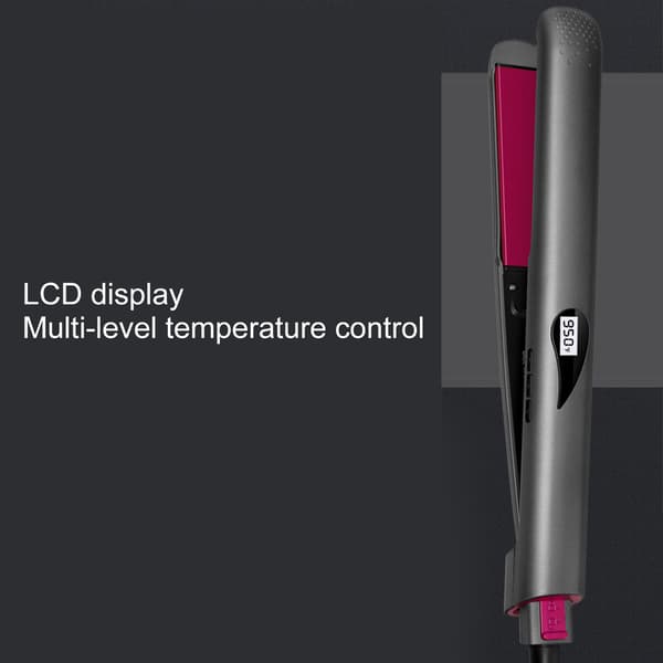 Professional Hair Straightener, Titanium Plates for Smooth and Shiny Results, Ionic Technology with Adjustable Temperature Control, Lightweight