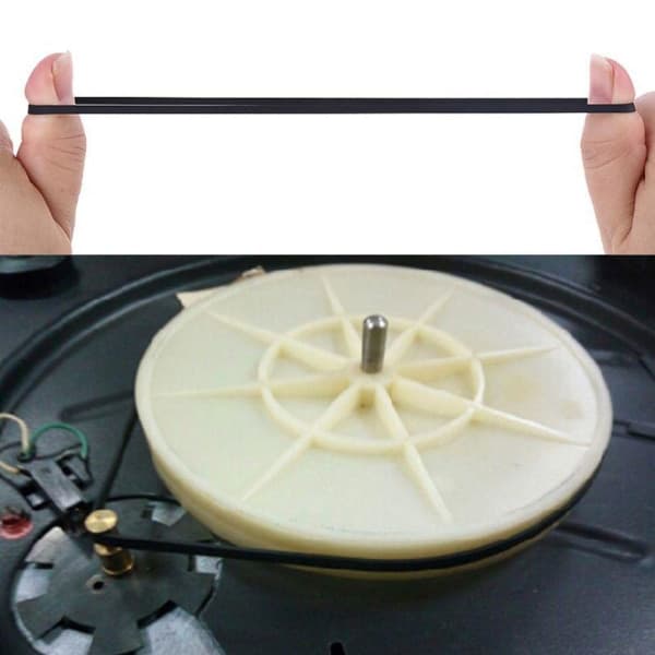 Rubber Drive Belts for Turntables in All Sizes, Replacement for Phono Tape blackD 150*5*0.6mm