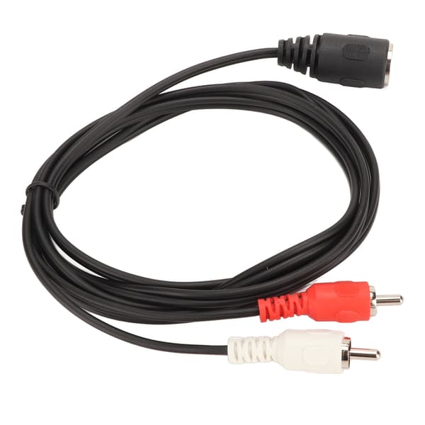5-bens DIN hun til 2 RCA han kabel Stærkt greb lydadapterkabel til CD-afspiller VCR DVD 1,5m