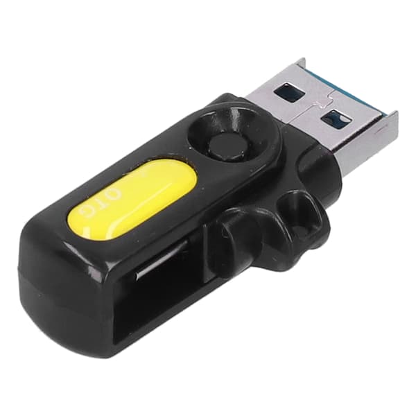 Til Android V8-grænseflade OTG-adapter Bærbar datakonverter til USB2.0/3.0/USB PD Gul