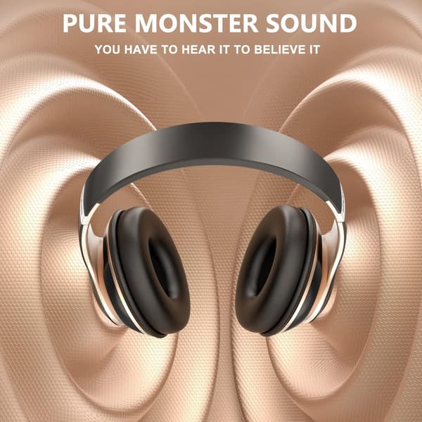 Bluetooth-hodetelefoner Over Ear, 6 EQ-moduser Trådløse Hodetelefoner Over Ear, 65 Timer Spilletid