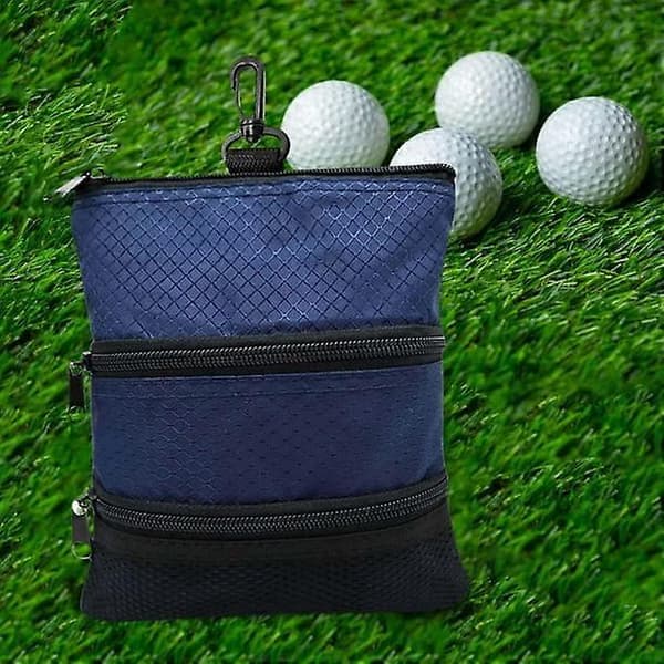 Golf Tee Etui Golfklubtilbehør Blå Bærbar Golfbold Opbevaringstaske Opbevaringsholder Organizer til Udendørsbrug
