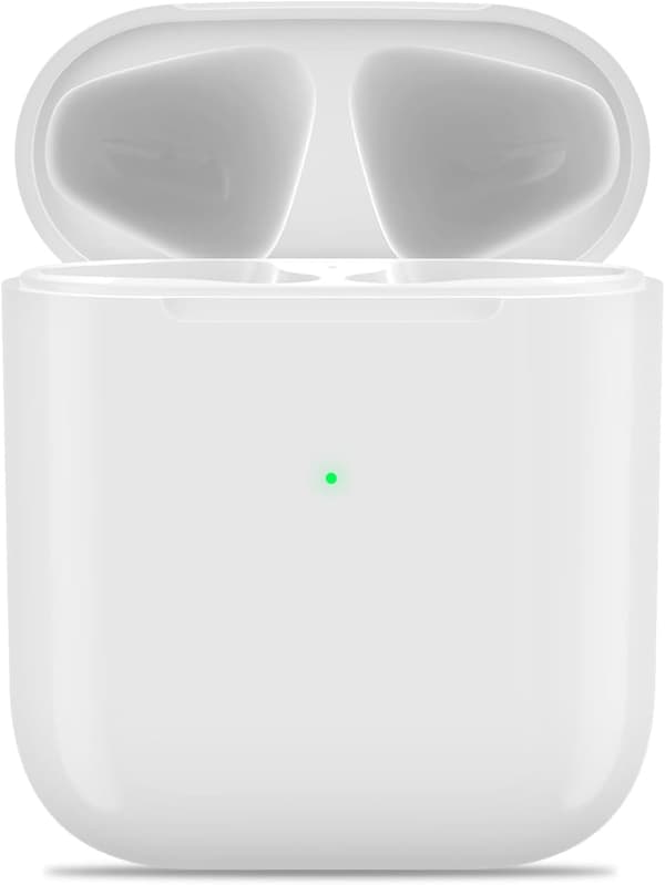Replacement Charging Case Compatible with Air-Pod 1st and 2nd Generation, Wireless Charging Case with Sync Button, White