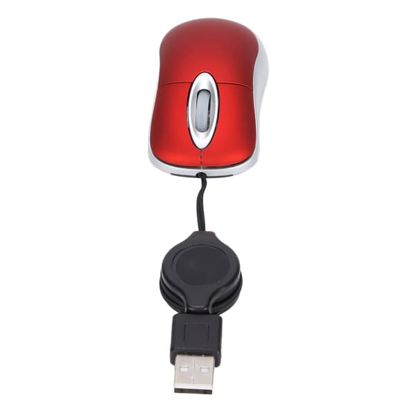 Wired Mouse Portable 1600DPI Optical Resolution USB Mice 3-Way Wheel Design Computer Accessories
