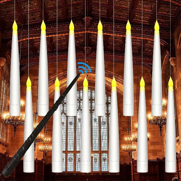 12-pack Floating Candles – LED Candles with Wand