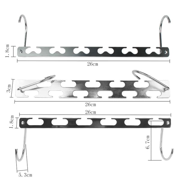 Multifunctional Space-Saving Hanger (4 Pcs), Practical and Durable Stainless Steel Magic Hanger, Hanger Organizer for Cl