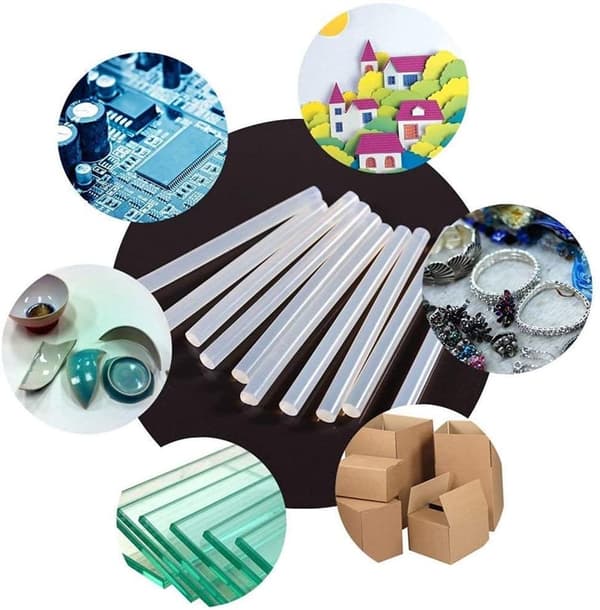 Transparent Hot Glue for Fast Heating, Hot Melt Glue Sticks Offering Good Flexibility and Gloss