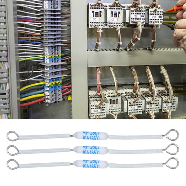 20 stk 250V 10A RF Keramisk Termisk Sikring 185C 90mm 3.5in for Apparater
