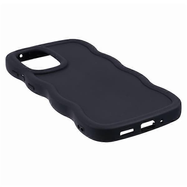 Compatible Case for Samsung Galaxy A16 4G / 5G TPU Protective Phone Case Unique Wavy Frame Black Black
