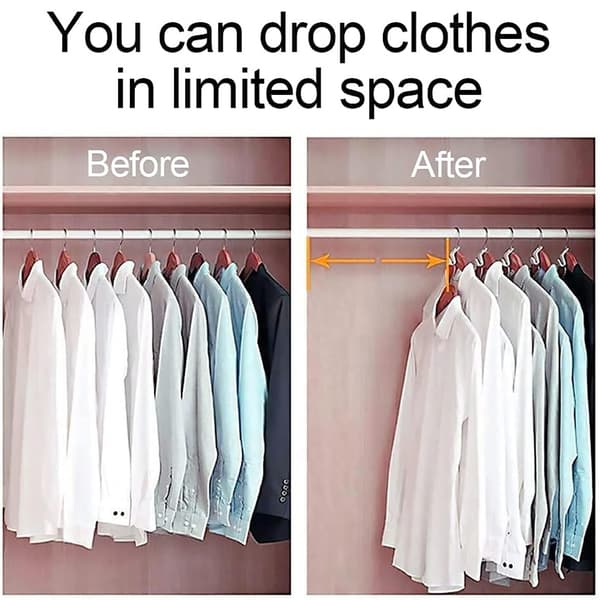 Wardrobe Savvy Hanger, Hook to Save Space in the Wardrobe, Eco-Friendly Hanger Connection Clips for Wardrobe