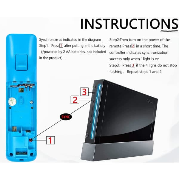 [LCS] 2-pack Classic Wireless Controllers Compatible with Wii and Wii U