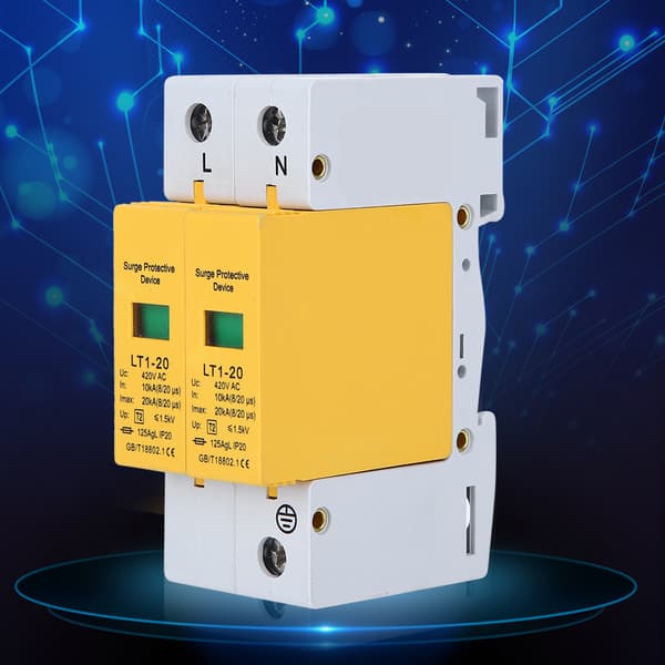 Surge Protector Yellow Module 2P LT1 20 20ka Anti Thunder Modular Devices