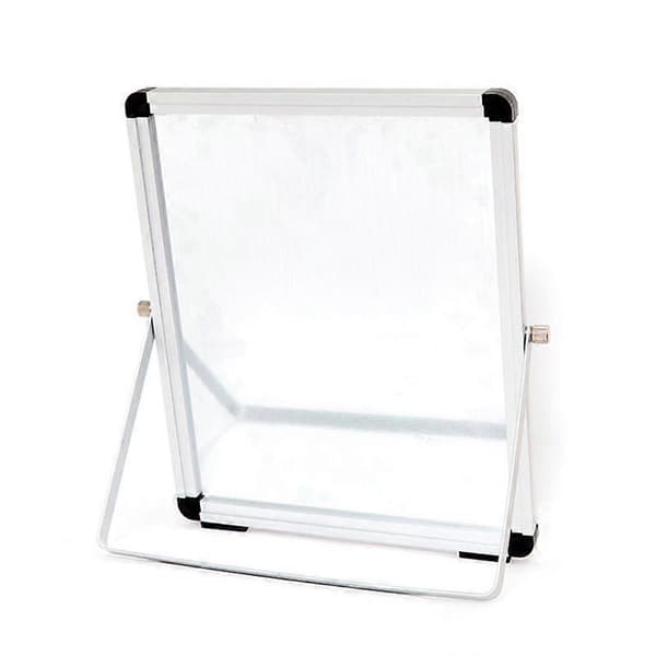 Small Portable Whiteboard for Desk, Small Magnetic Double-Sided Whiteboard Easel To Do List White