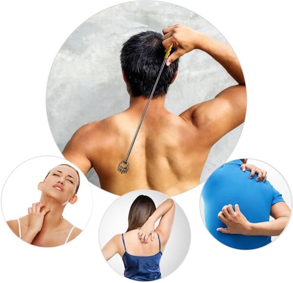 8-pack Extendable Telescopic Bear Claw Back Scratcher Head Scratcher Massager, Portable Handheld Massage Tool, Perfect Father's Day Gift Idea