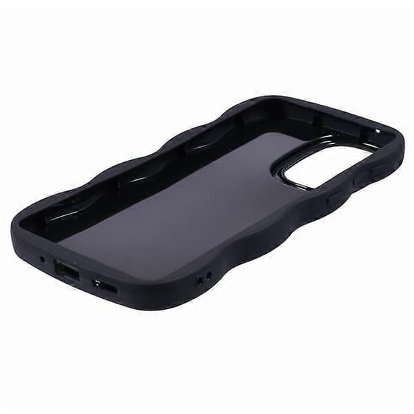 Compatible Case for Samsung Galaxy A16 4G / 5G TPU Protective Phone Case Unique Wavy Frame Black Black