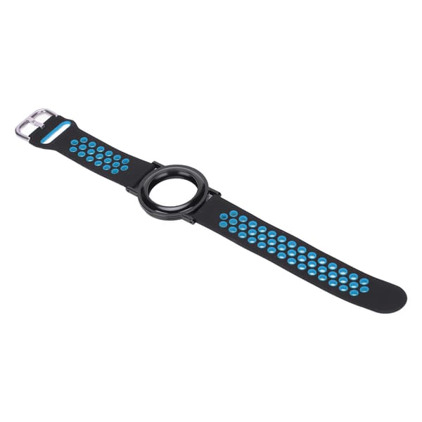 Watch Strap Case for IOS Locator 2021 Multifunctional Soft Silicone Watch Band for Kids Elderly Senior Black Blue