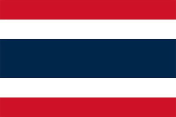【YD】Thailändsk flagga Vit Vit Vit Vit Thailand Vit White Thailand