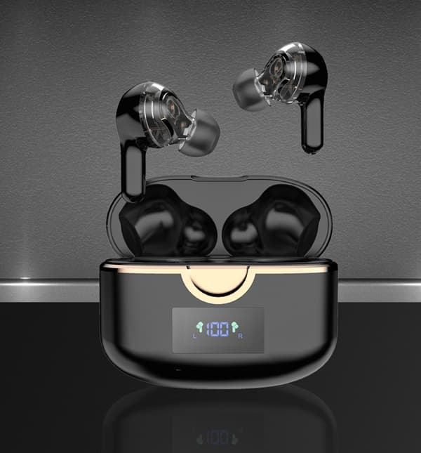 Wireless Bluetooth 5.0 Headphones with Dual Dynamic Speakers White