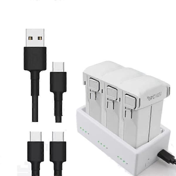 For DJI Mini 4 Pro / Mini 3 Pro / Mini 3 Batteri 3-veis Lader Lade Butler