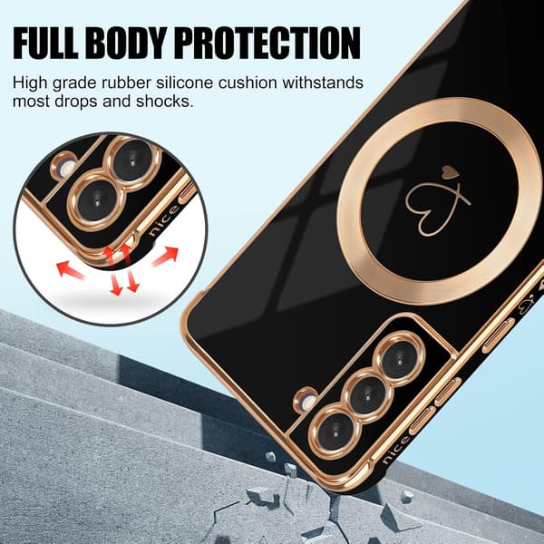 Etui til Samsung Galaxy S21 – silikon, slitesterkt, magnetisk