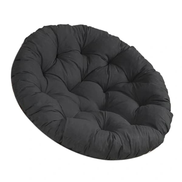 60x60cm Udendørs Sædehynde Terrassehynde til Rattan Hængende sort sort